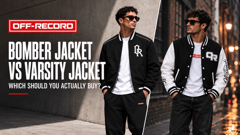 Bomber Jacket vs Varsity Jacket for Streetwear: Which Should You Actually Buy? - Off-Record®