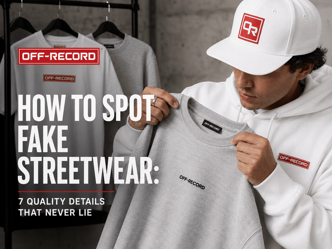 How to Spot Fake Streetwear: 7 Quality Details That Never Lie - Off-Record®
