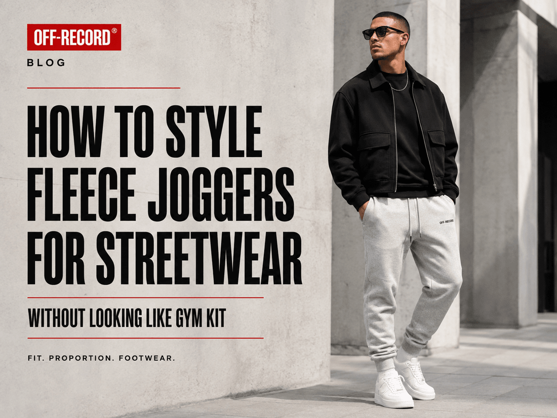 How to Style Fleece Joggers for Streetwear (Without Looking Like Gym Kit) - Off-Record®