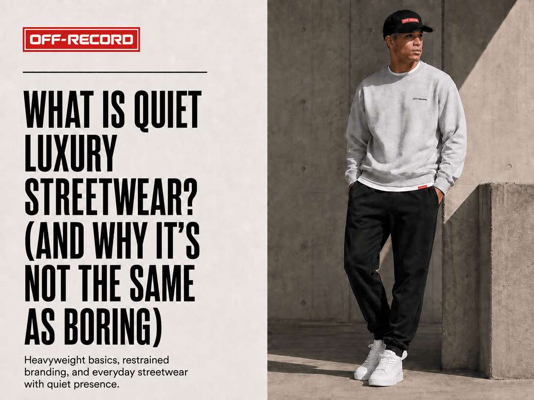 What Is Quiet Luxury Streetwear? (And Why It's Not the Same as Boring) - Off-Record®