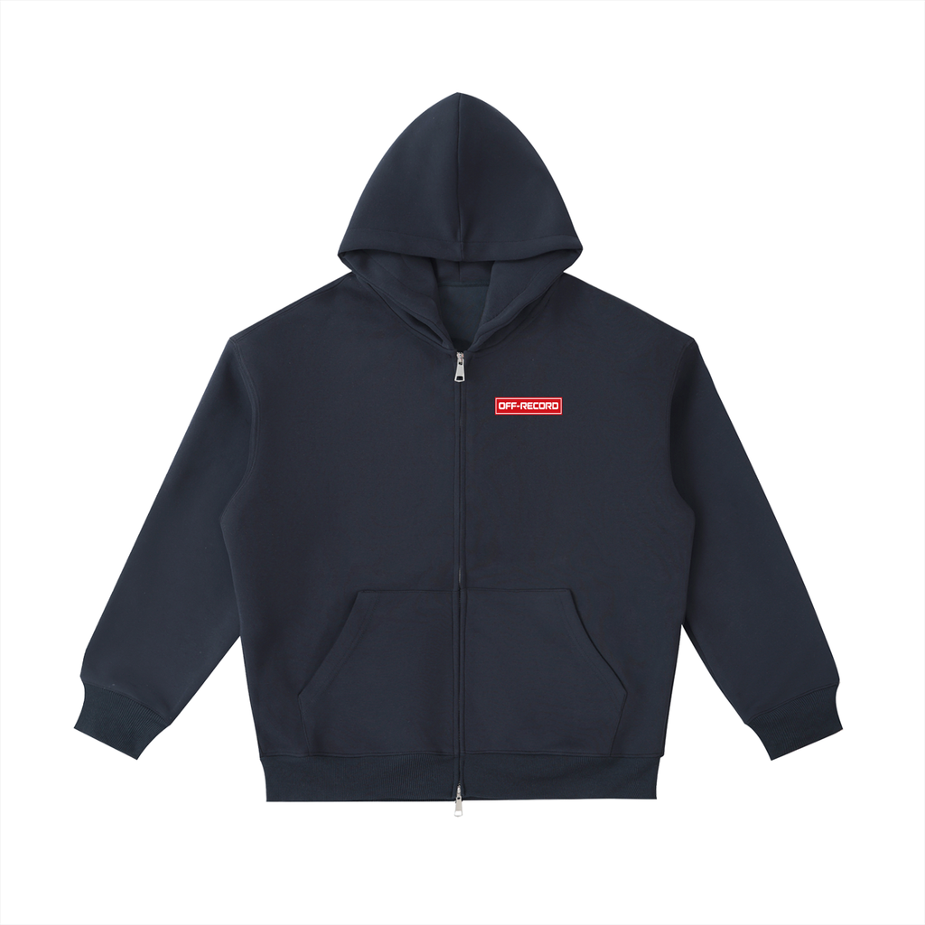 Stamp Logo Zip Hoodie