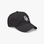 Dark grey classic cap with a white embroidered 'OR' logo on the front, set against a plain light gray background.