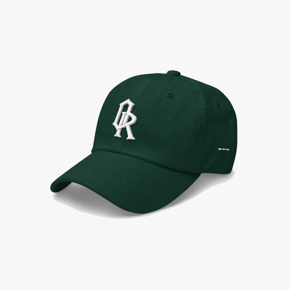 Spruce green classic cap with a white embroidered 'OR' logo on the front, set against a plain light gray background.