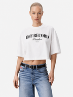Cropped Varsity Logo T-Shirt