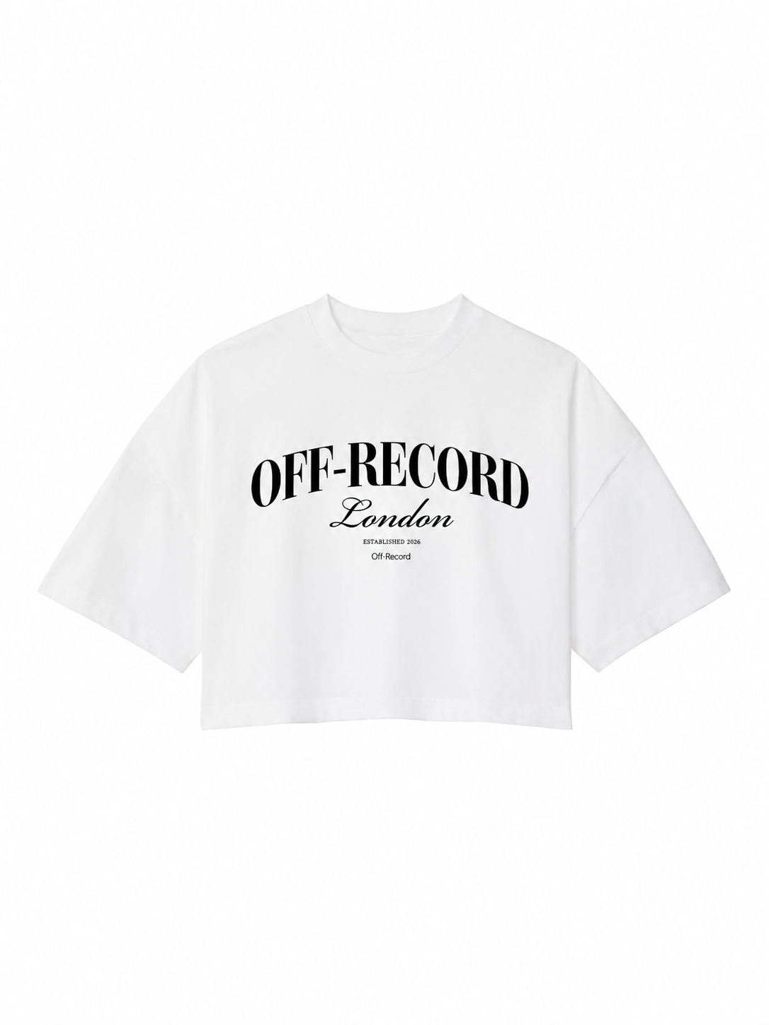Cropped Varsity Logo T-Shirt