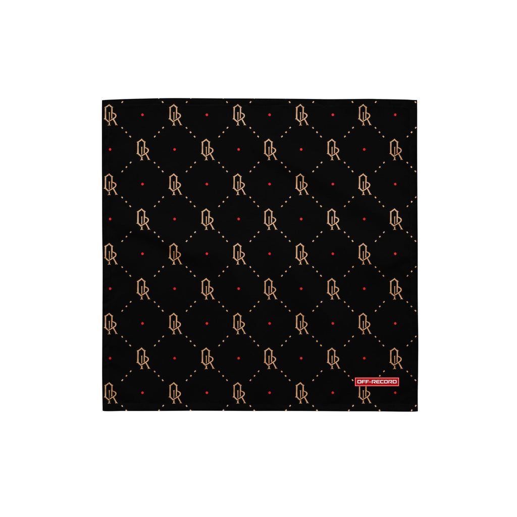 All-over Print Bandana Black and Gold - Off-Record®