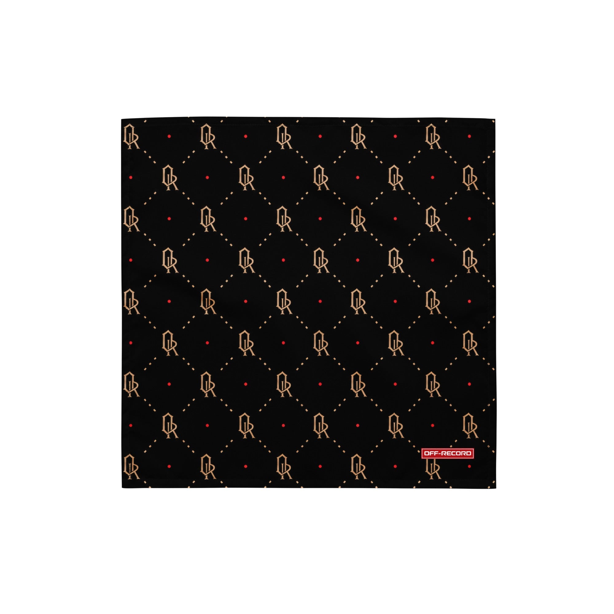 All-over Print Bandana Black and Gold - Off-Record®