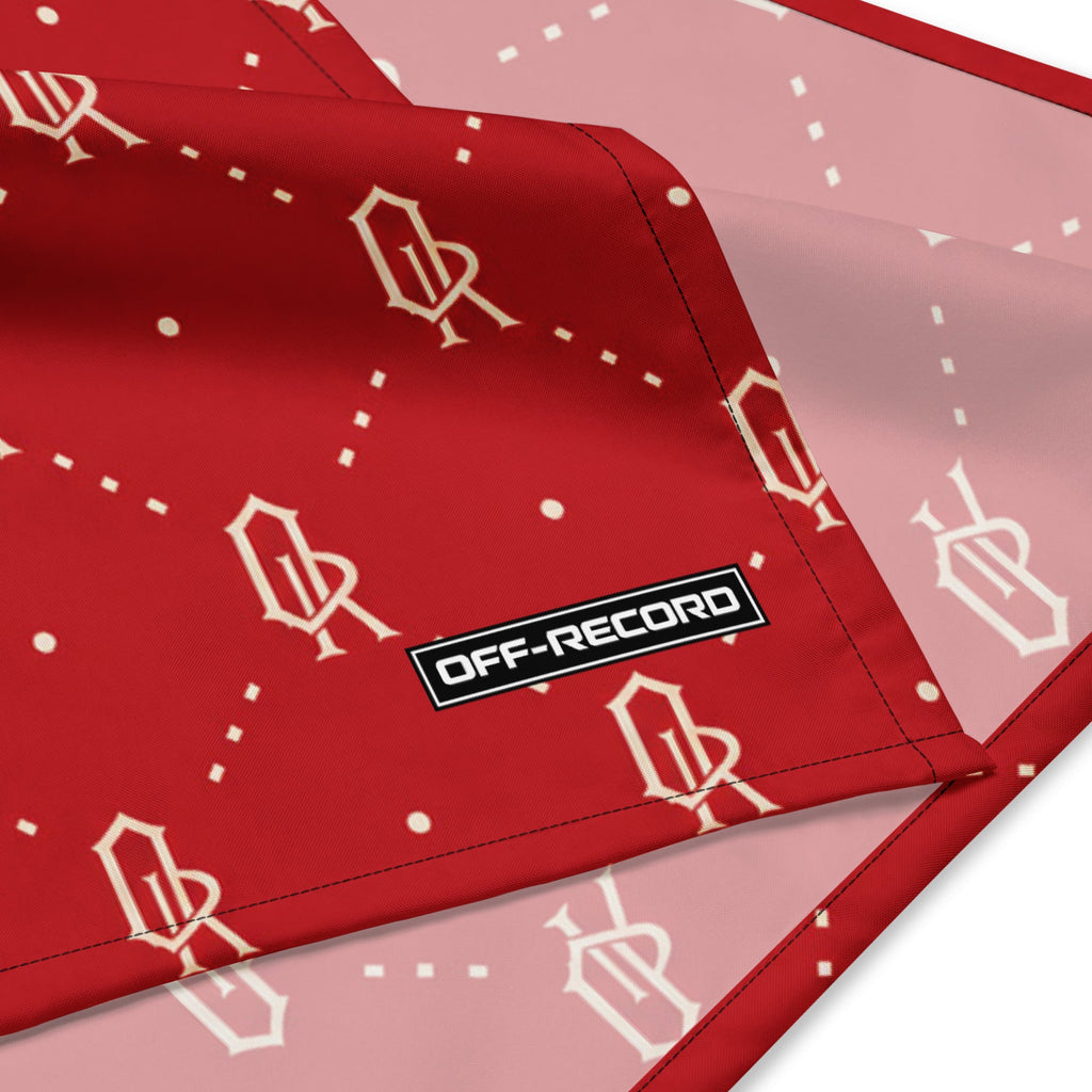 All-over Print Bandana Red and Gold - Off-Record®