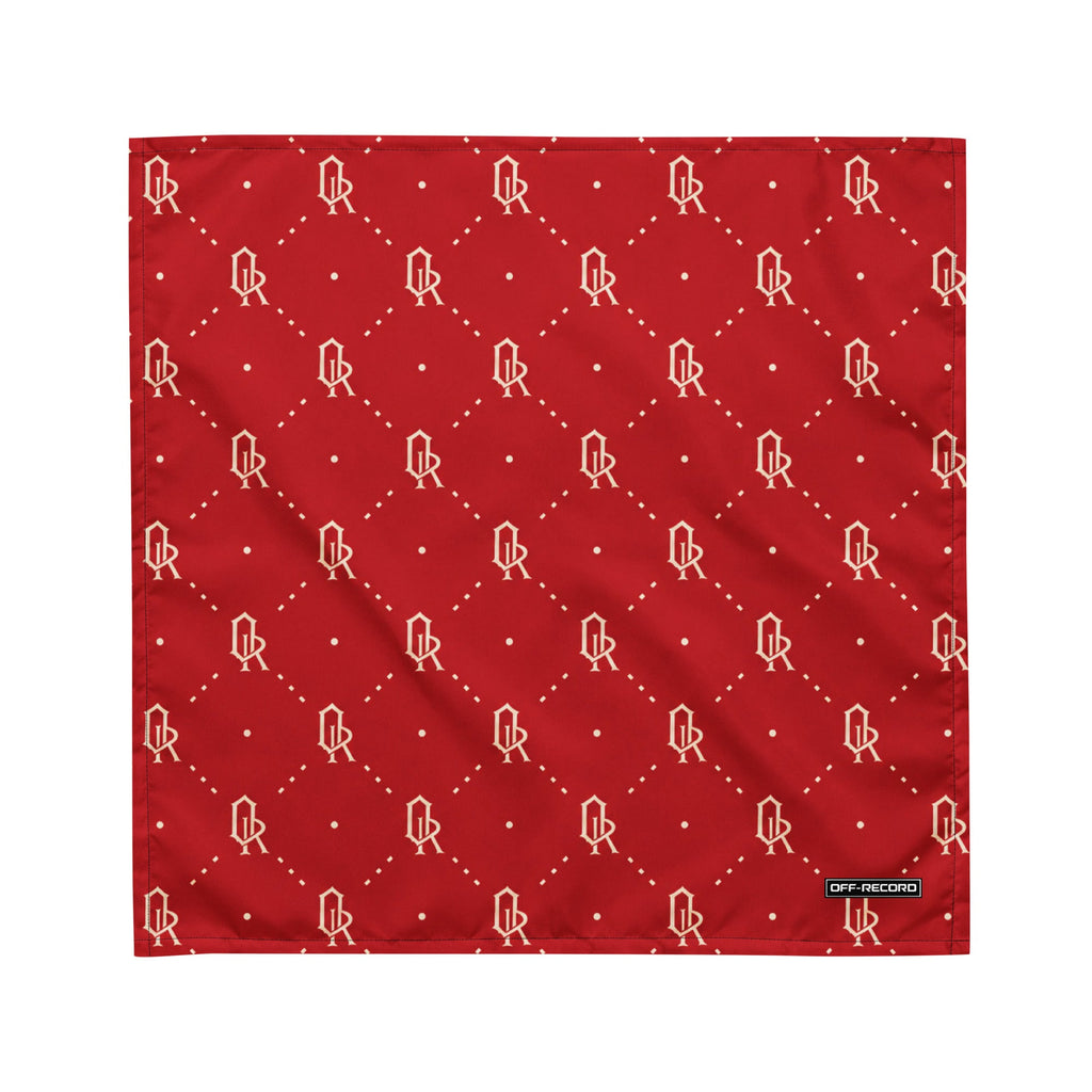 All-over Print Bandana Red and Gold - Off-Record®