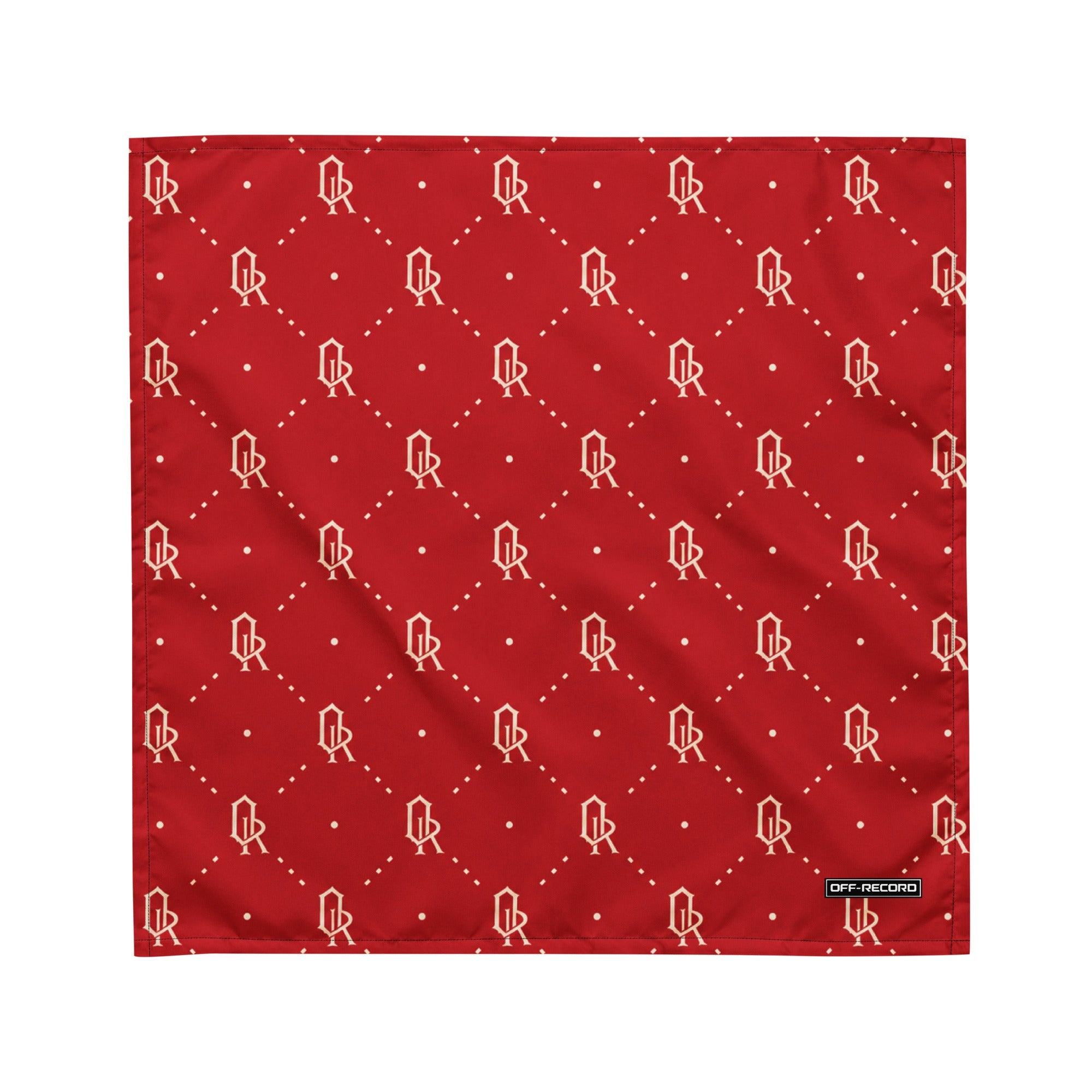 All-over Print Bandana Red and Gold - Off-Record®