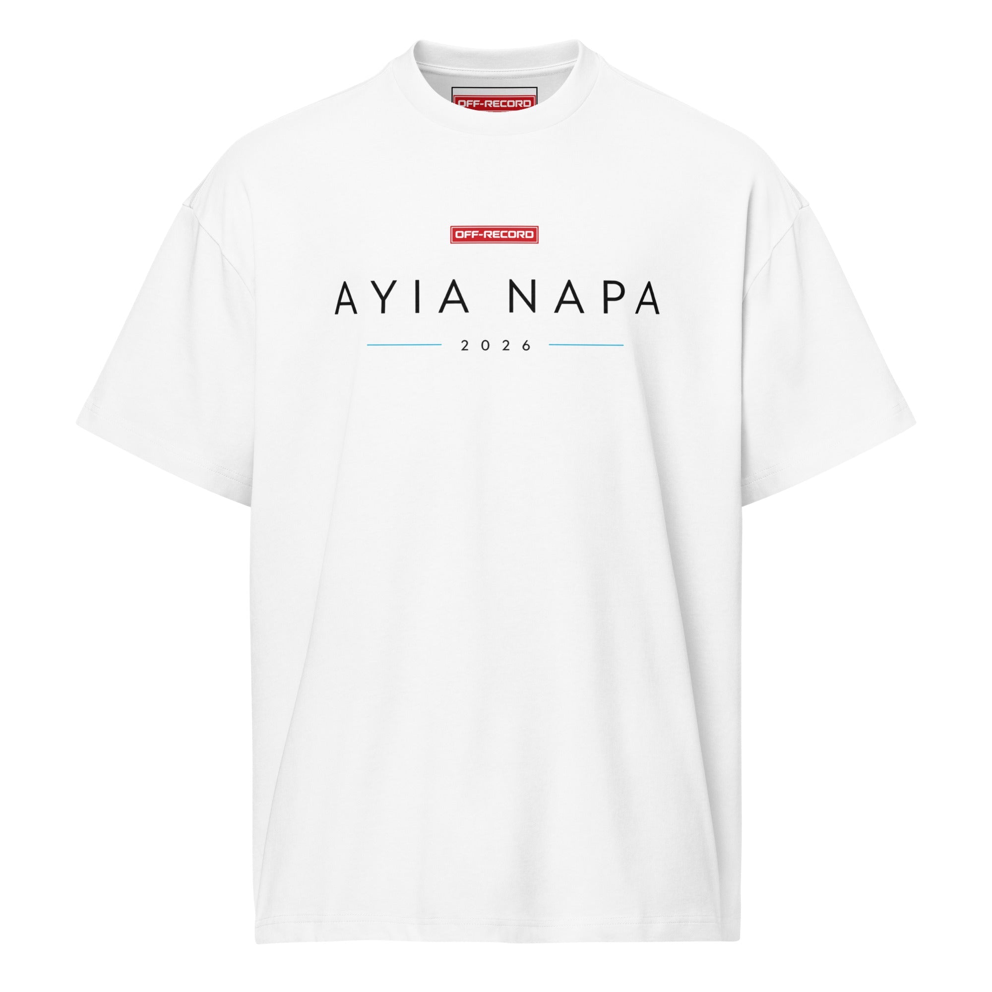 Ayia Napa 2026 Box Tee - Off - Record