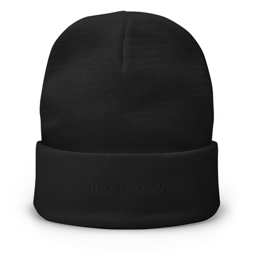 Black Stamp Beanie - Off - Record
