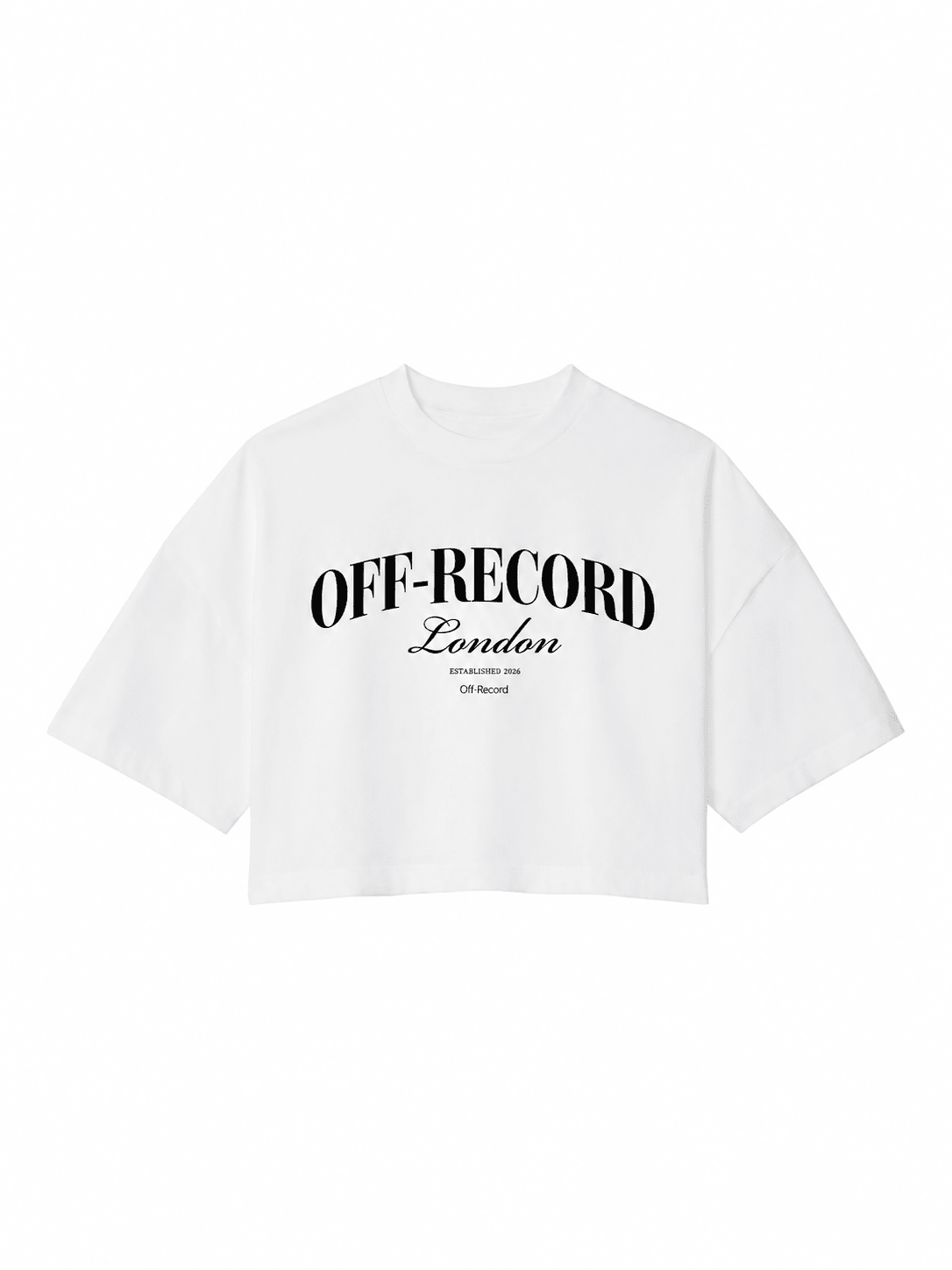 Cropped Varsity Logo T-Shirt - Off-Record®