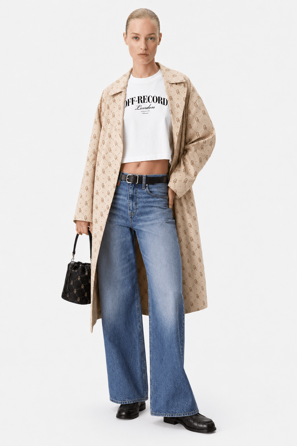 Cropped Varsity Logo T-Shirt - Off-Record®