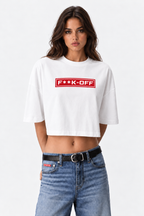 Cropped F**K-OFF Logo T-Shirt
