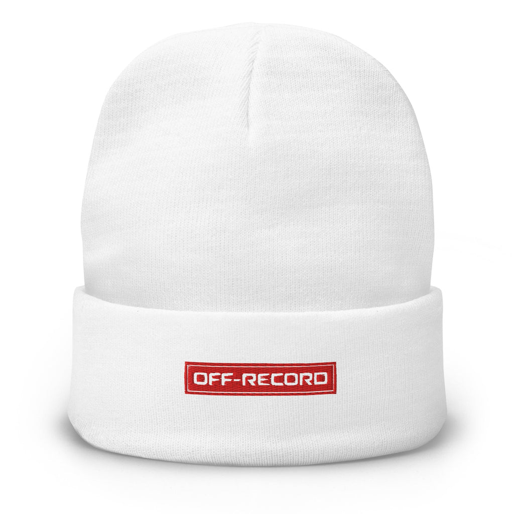 Faded Stamp Beanie - Off - Record