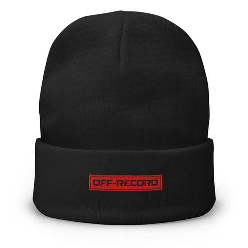 Faded Stamp Beanie - Off - Record