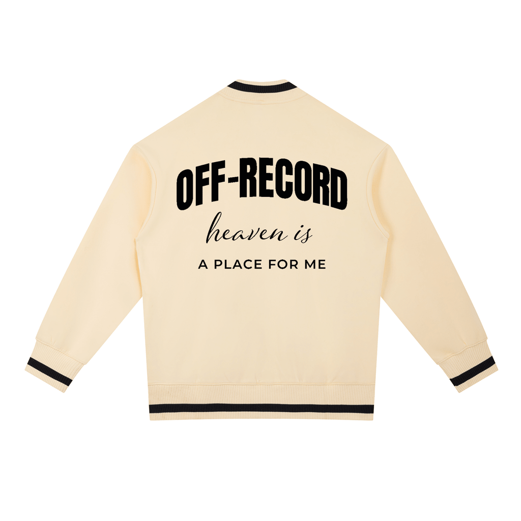 Guestlist Heaven Zip Bomber Jacket Beige - Off-Record®