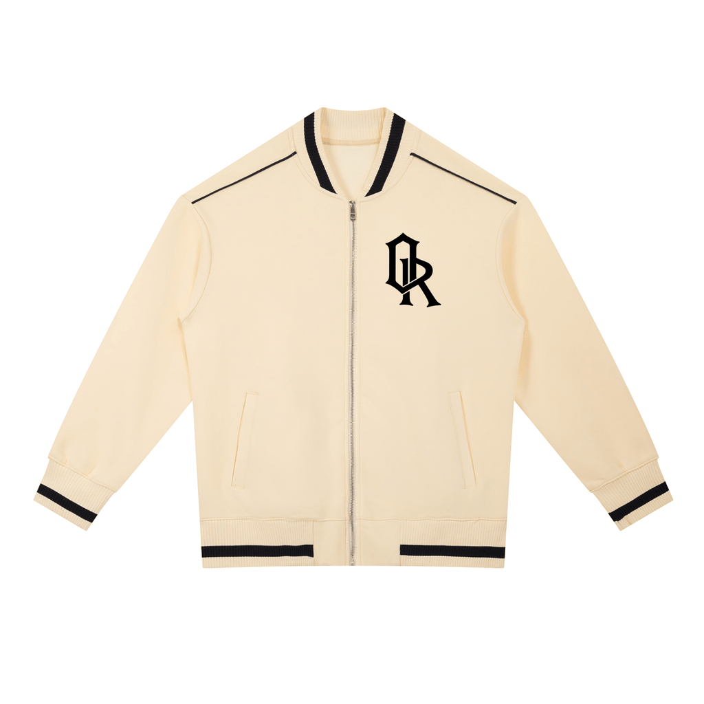 Guestlist Heaven Zip Bomber Jacket Beige - Off-Record®
