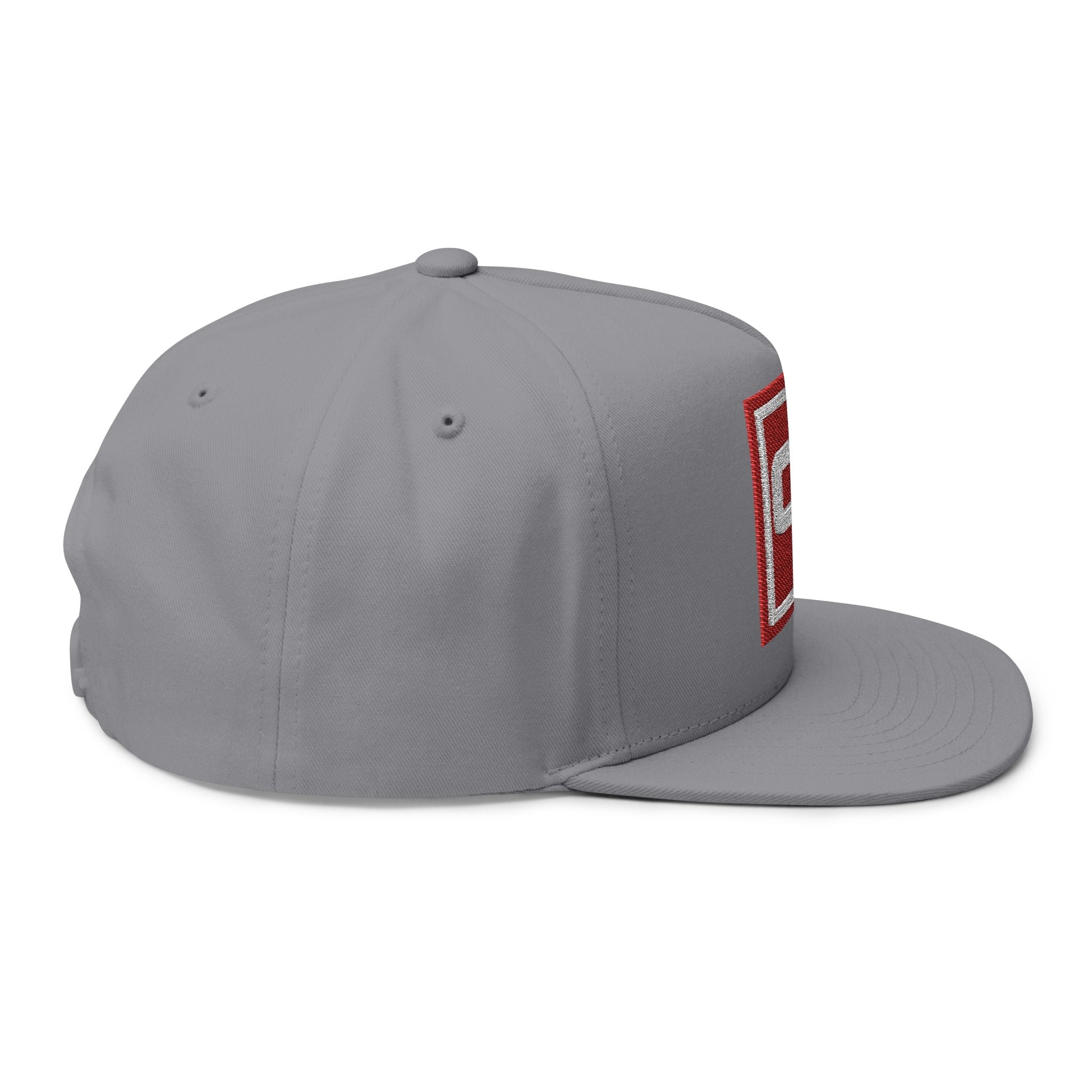 O - R Stamp Logo Flat Peak Cap - Off - Record