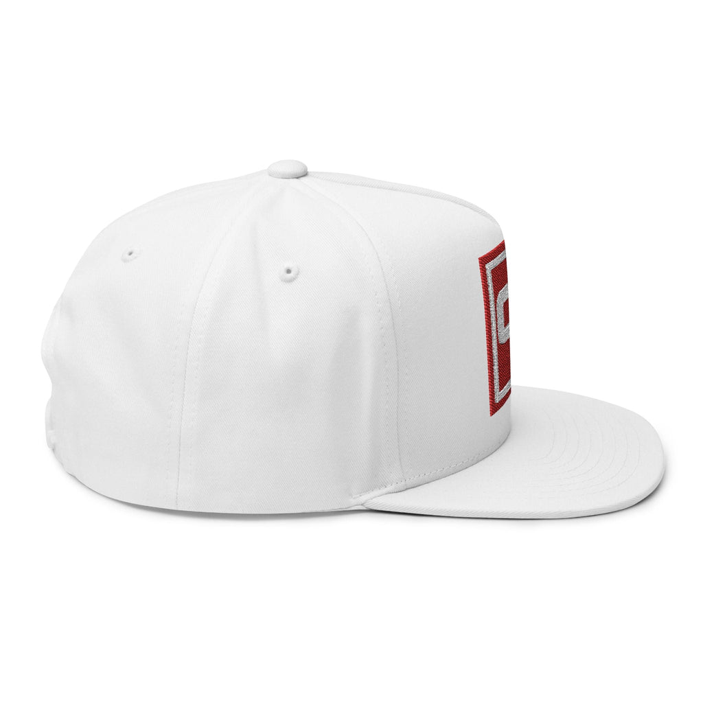 O - R Stamp Logo Flat Peak Cap - Off - Record