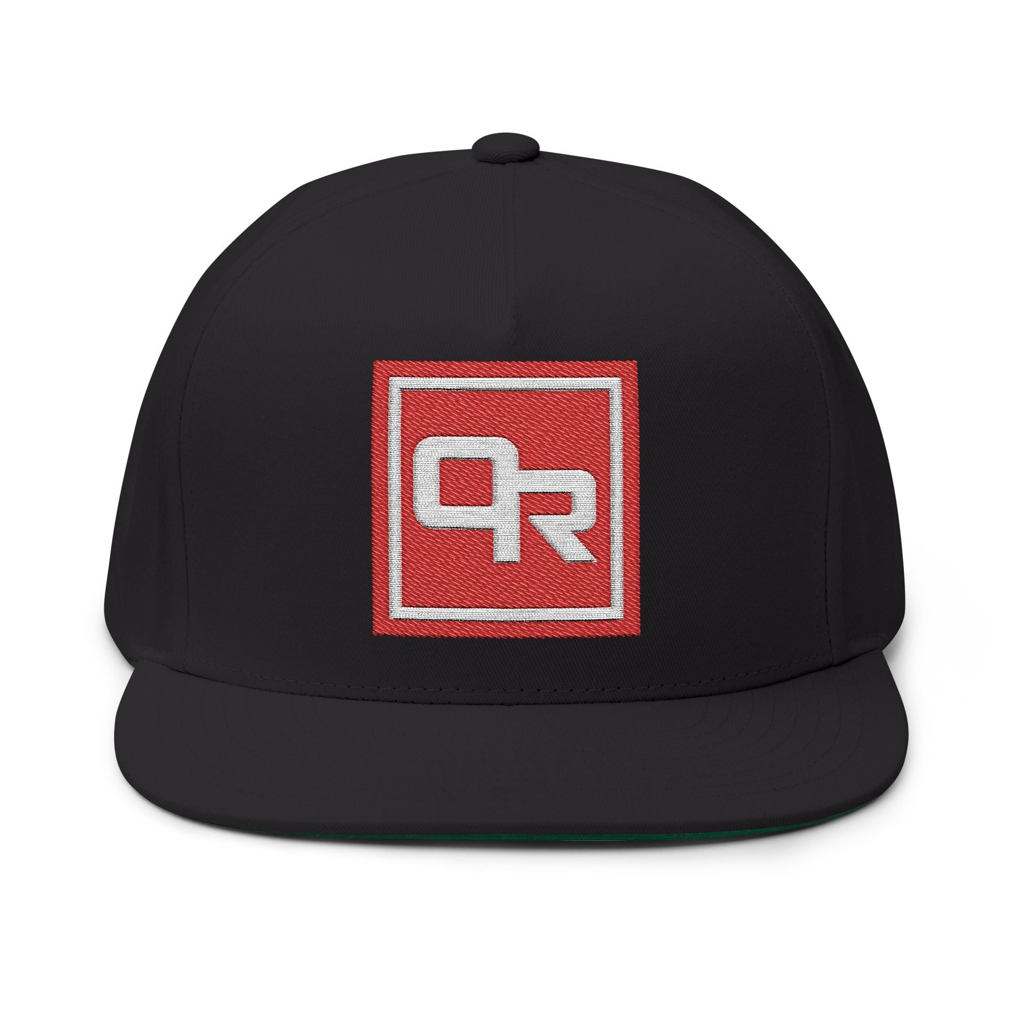 O - R Stamp Logo Flat Peak Cap - Off - Record