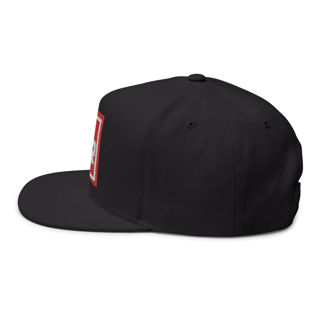 O - R Stamp Logo Flat Peak Cap - Off - Record