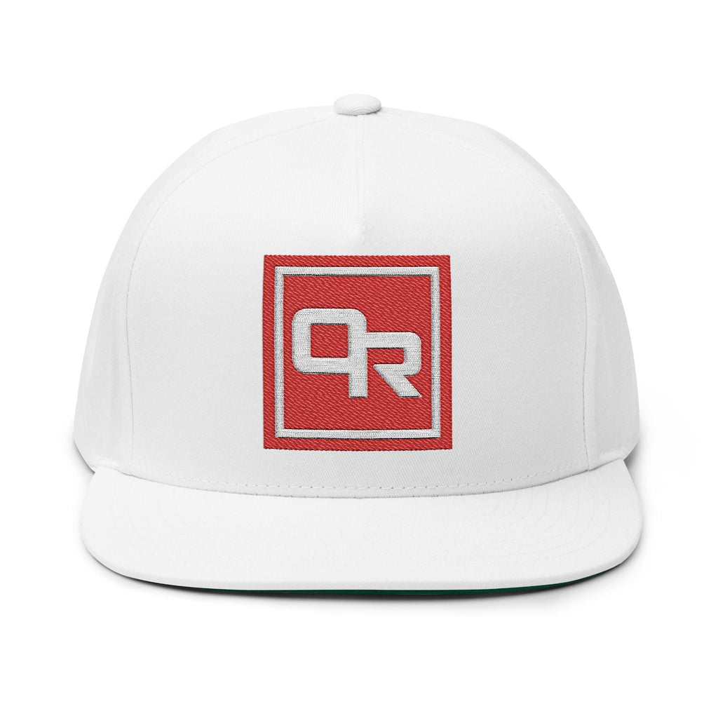 O - R Stamp Logo Flat Peak Cap - Off - Record