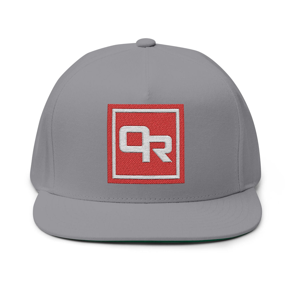 O - R Stamp Logo Flat Peak Cap - Off - Record