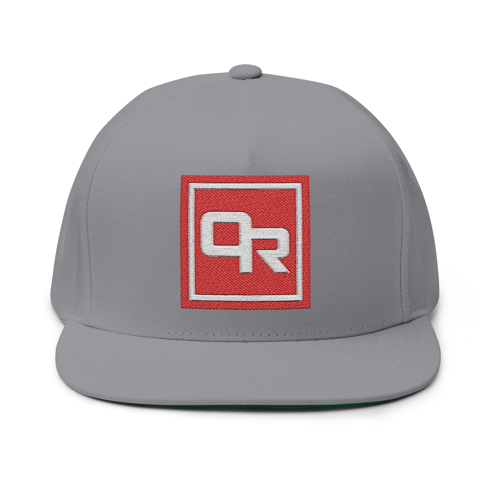 O - R Stamp Logo Flat Peak Cap - Off - Record