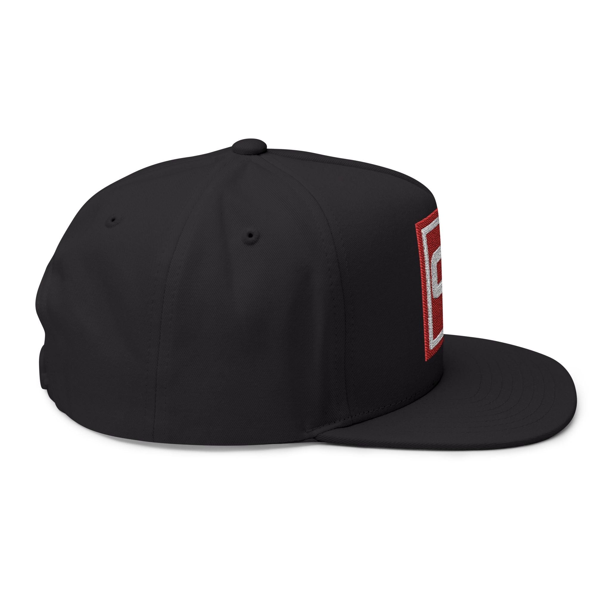 O - R Stamp Logo Flat Peak Cap - Off - Record