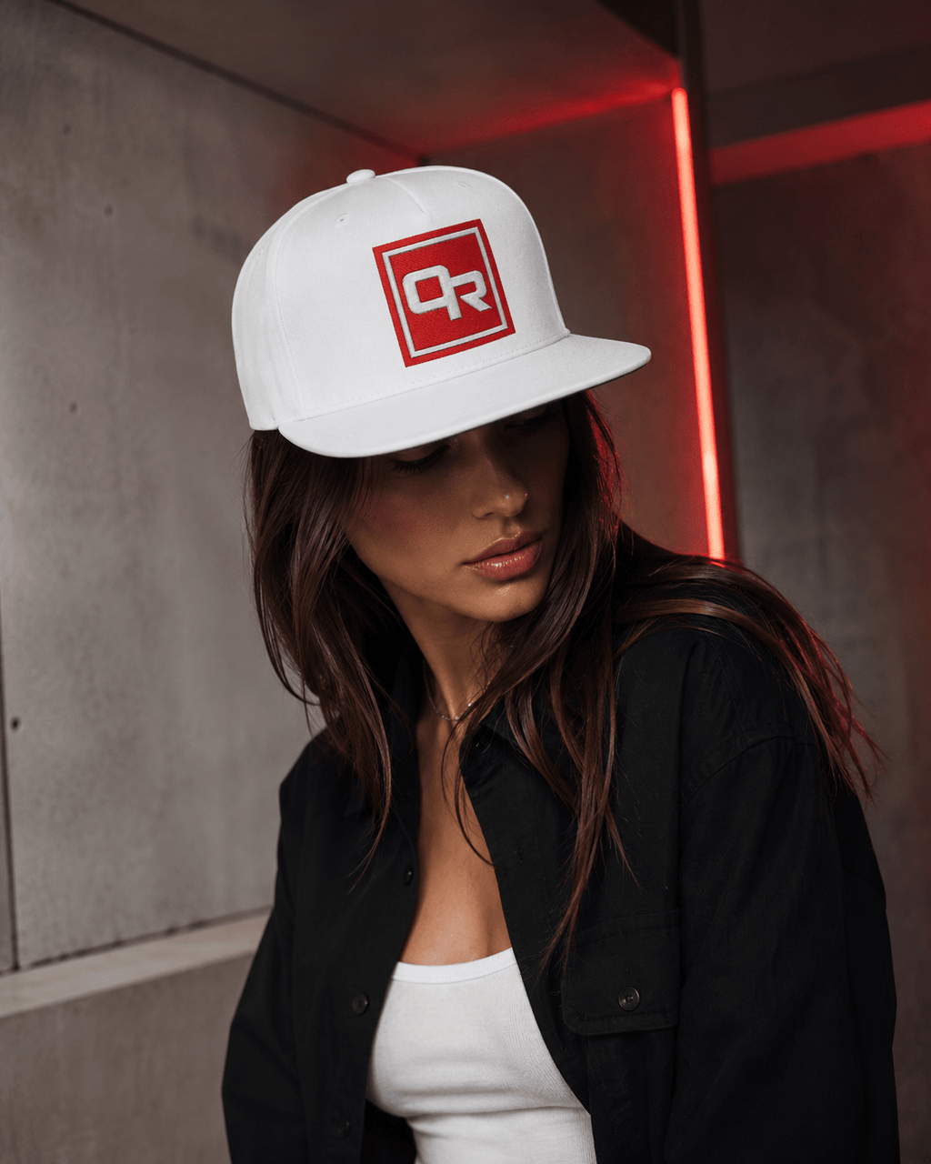 O-R Stamp Logo Flat Peak Cap - Off-Record®