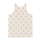 Off-Record All-Over Monogram Print Vest Cream & Red Accent - Off-Record®