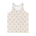 Off-Record All-Over Monogram Print Vest Cream & Red Accent - Off-Record®