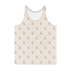 Off-Record All-Over Monogram Print Vest Cream & Red Accent - Off-Record®