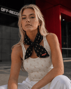 Off-Record All-over Print Bandana Black and Gold - Off-Record®