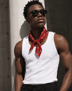 Off-Record All-over Print Bandana Red and Gold - Off-Record®
