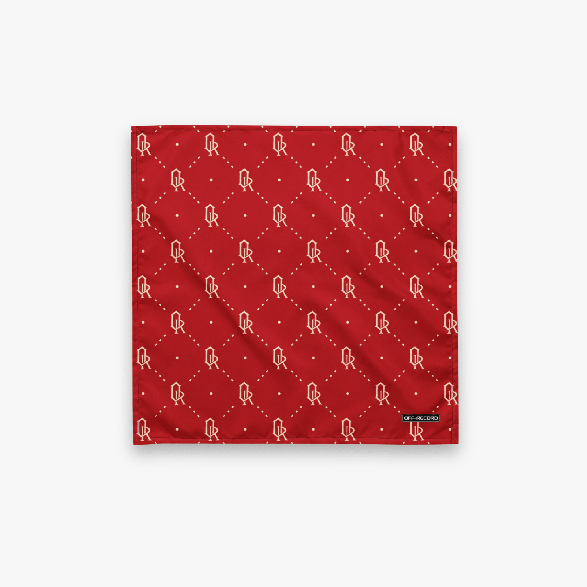 Off-Record All-over Print Bandana Red and Gold - Off-Record®