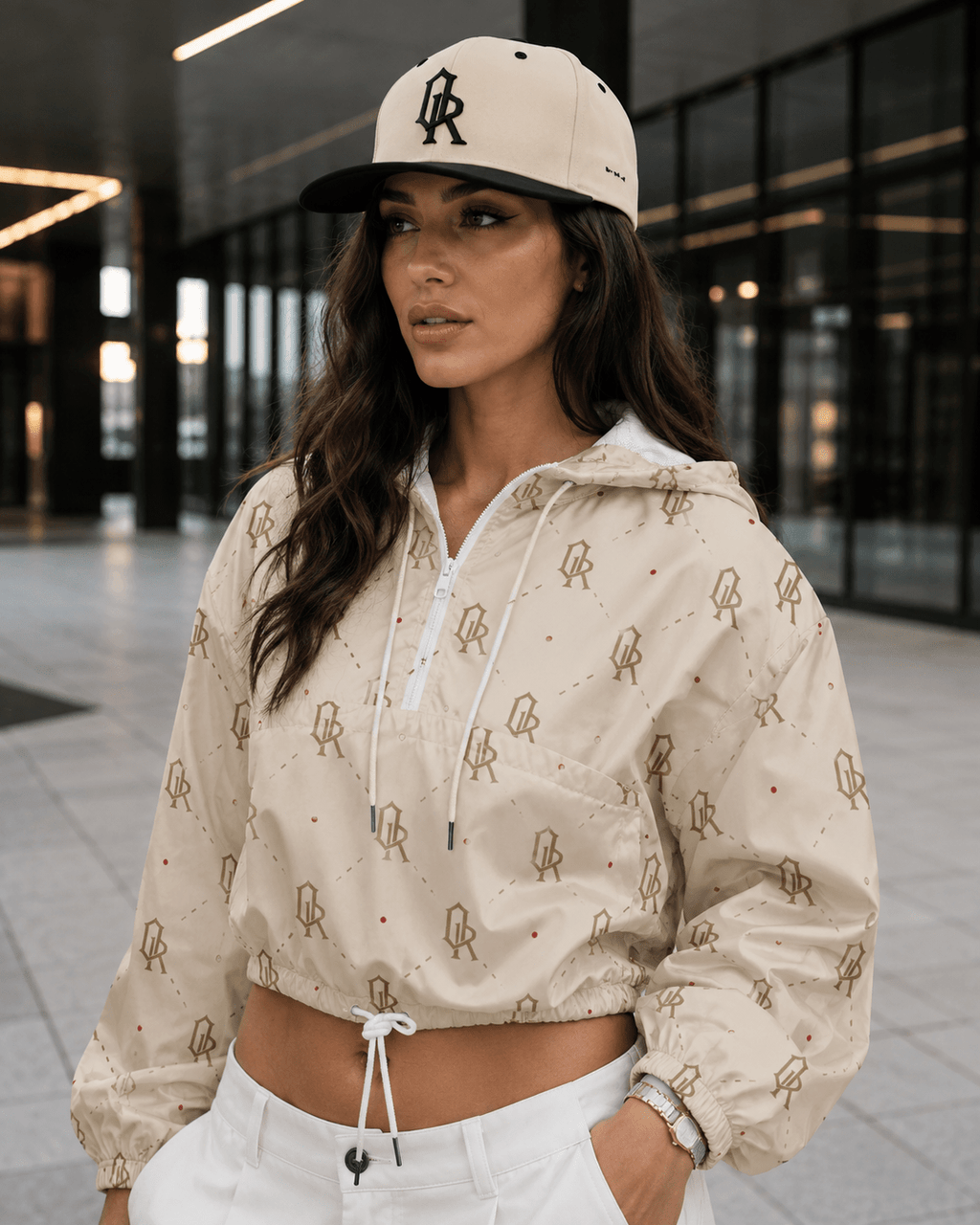 Off-Record Colourblock Cap with Contrast Peak - Off-Record®