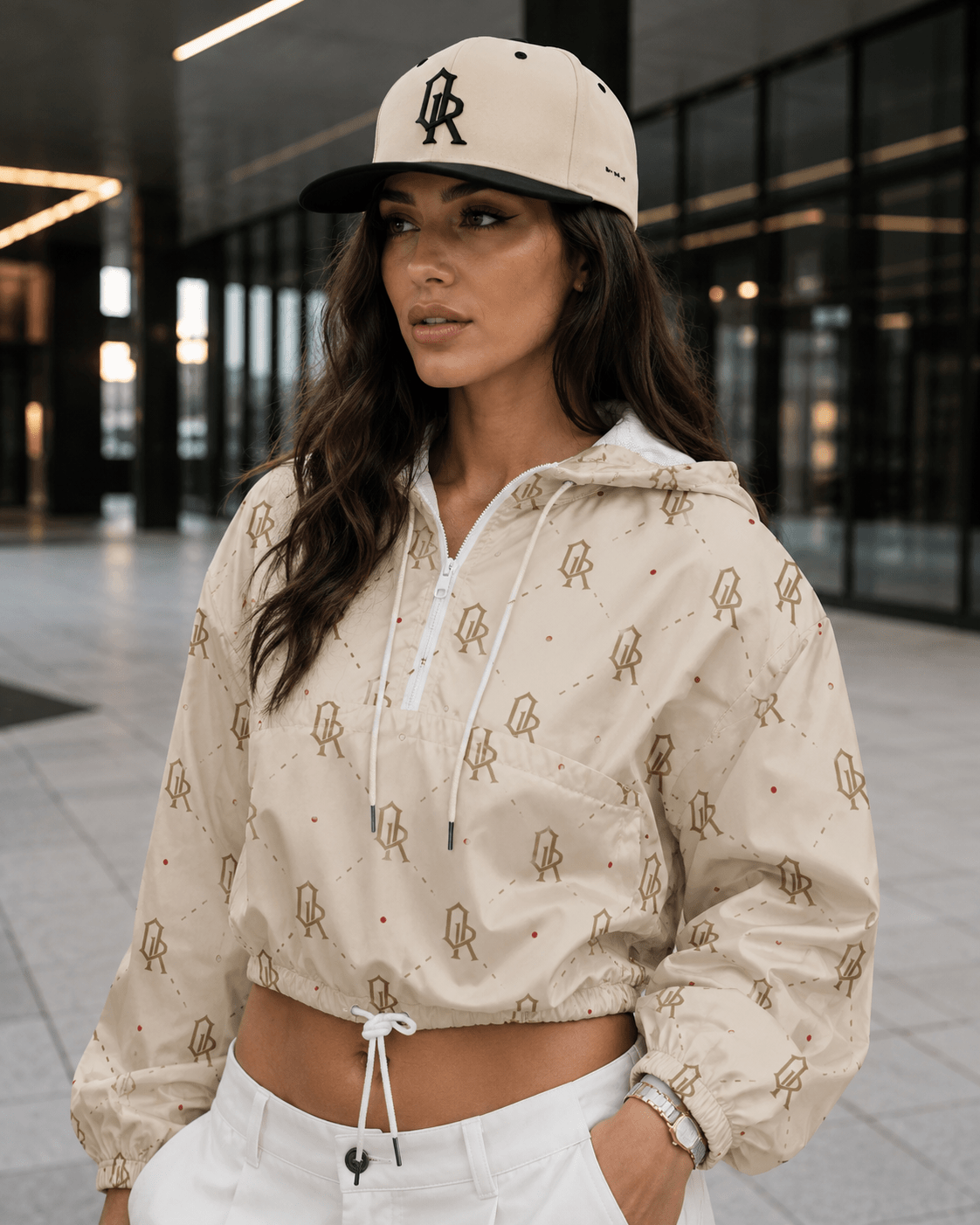 Off-Record Colourblock Cap with Contrast Peak - Off-Record®
