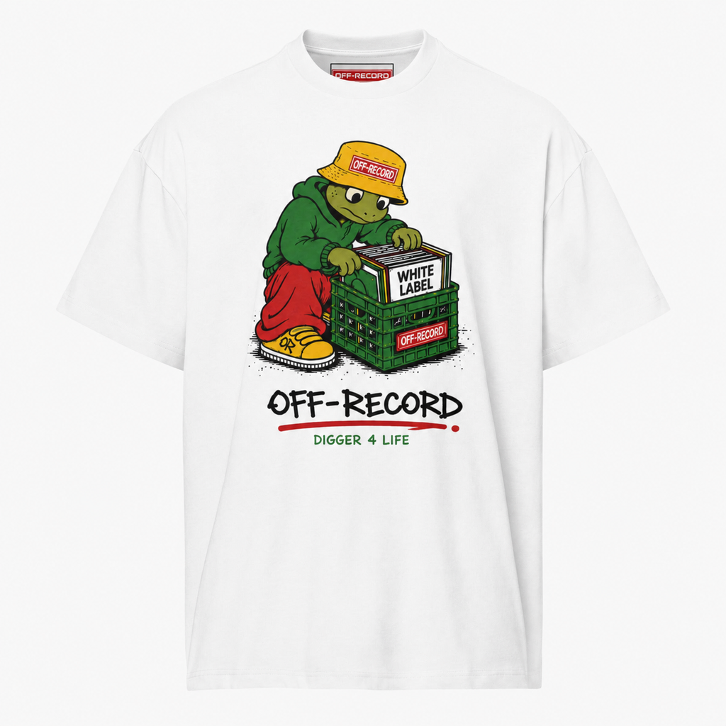 Off-Record Crate Digger Tee White Label