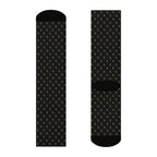Off-Record Monogram All-Over-Print Socks - Black and Gold - Off-Record®