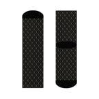 Off-Record Monogram All-Over-Print Socks - Black and Gold - Off-Record®