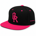 Off-Record OR Colourblock Cap with Contrast Peak in Black/Pink - Off-Record®