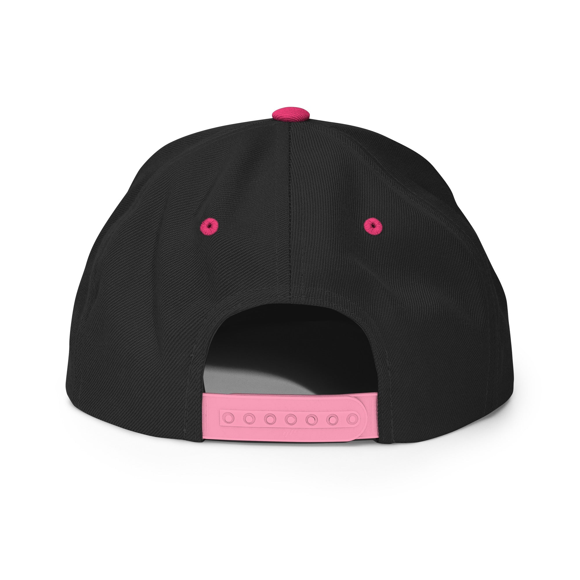 Off-Record OR Colourblock Cap with Contrast Peak in Black/Pink - Off-Record®