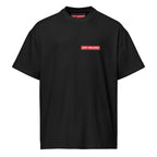 Off-Record reverse stamp tee black t-shirt front view