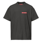 Off-Record reverse stamp tee vintage black t-shirt front view