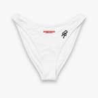 Off-Record Signature Logo Bikini Bottom White - Off-Record®