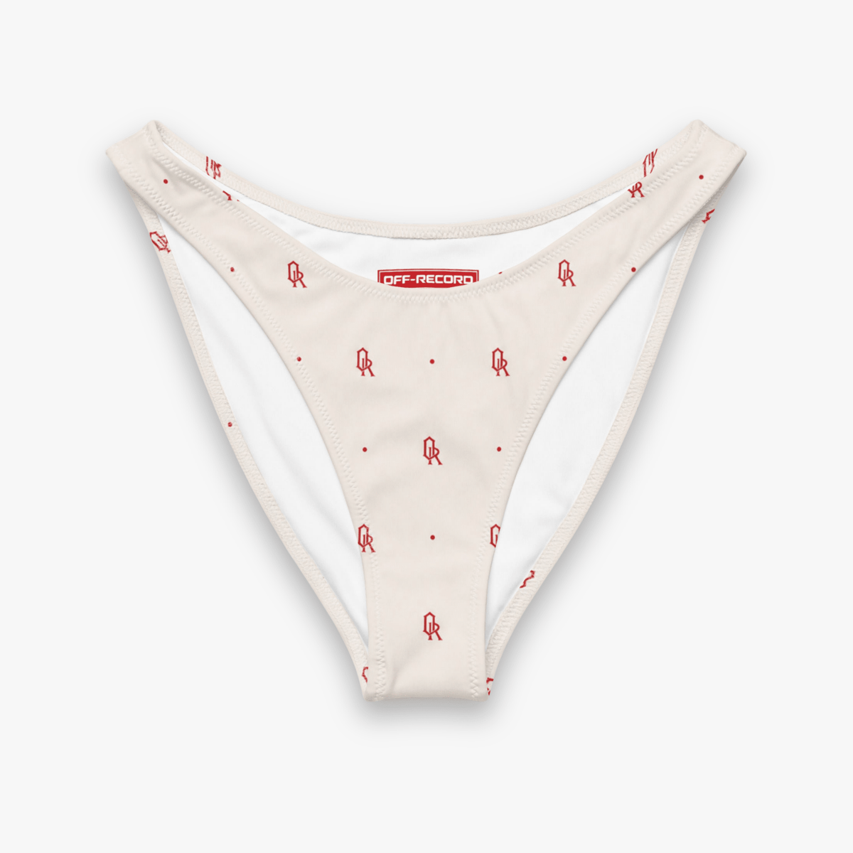 Off-Record Signature Mini Monogram Bikini Bottom - Off-Record®