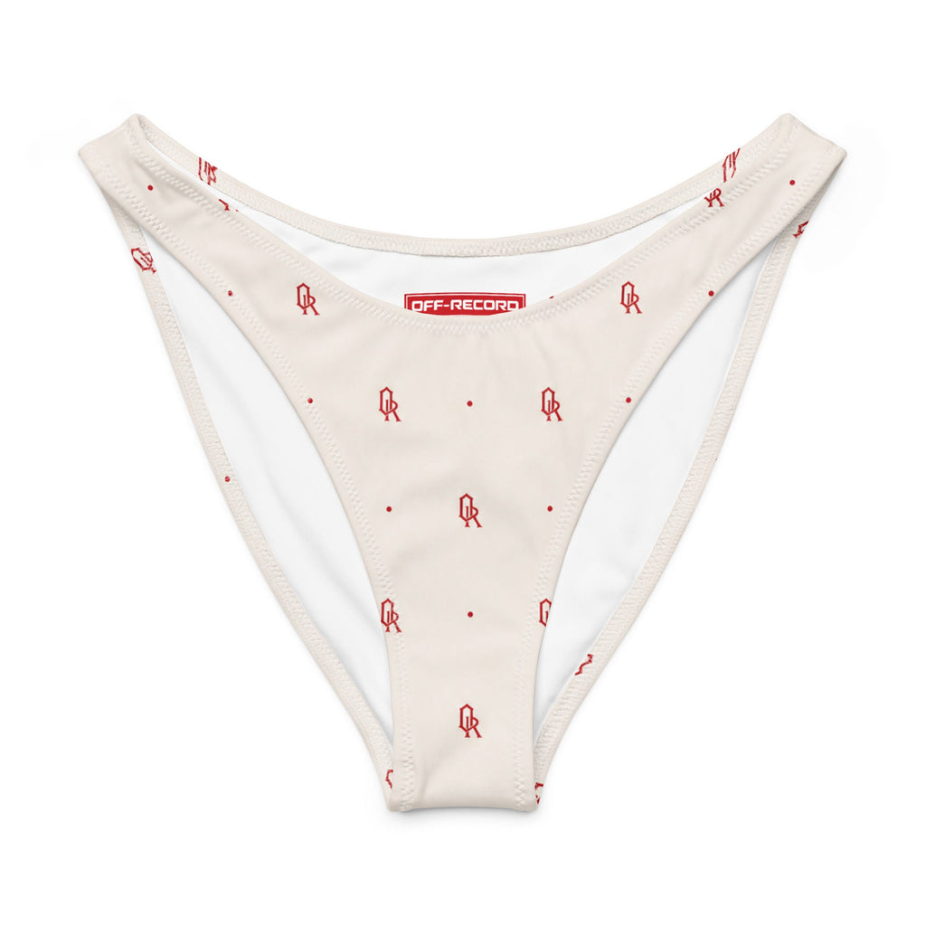 Off-Record Signature Mini Monogram Bikini Bottom - Off-Record®